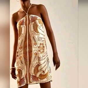 NWT Anthropologie Farm Rio Multicolor Patterned Dress XL